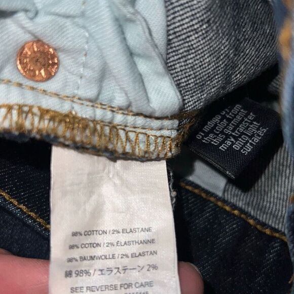 J. Crew Billie Demi Boot Crop Dark Wash Denim Jeans size 29 Tall Long - Picture 4 of 7